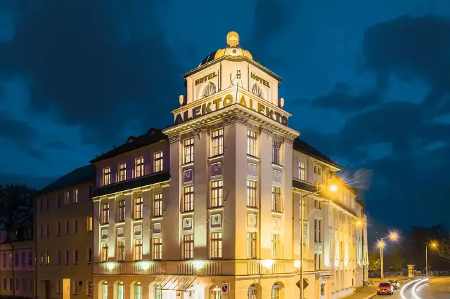 Außenansicht des Hotel Alekto Freiberg